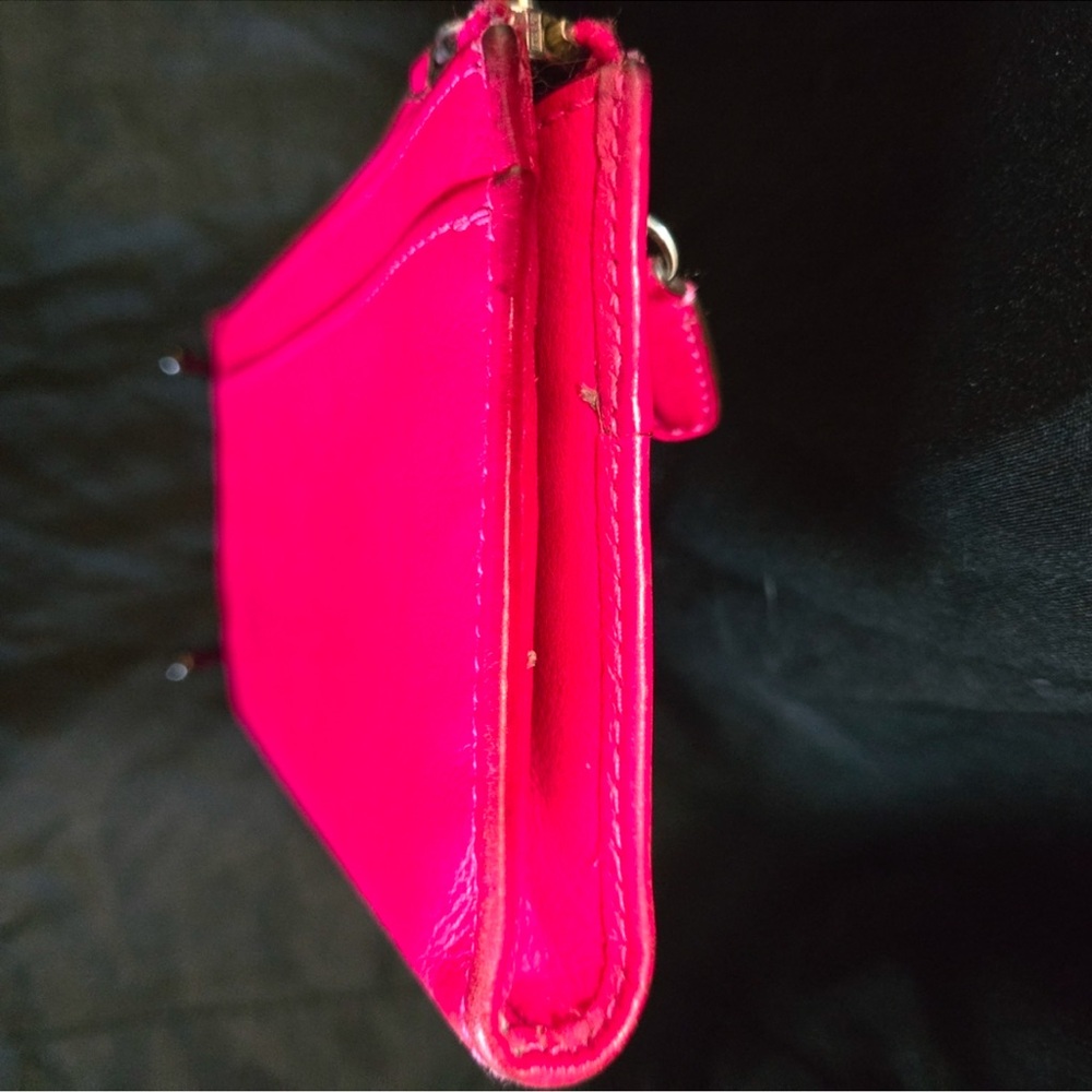 Coach EUC Pink Leather Zip Wristlet/Wallet - Picture 6 of 9